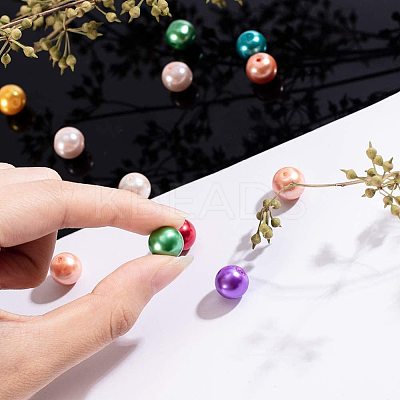 Glass Pearl Beads HY-PH0008-10mm-01M-1