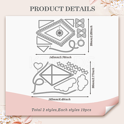 Carbon Steel Cutting Dies Stencils DIY-WH0309-2025-1