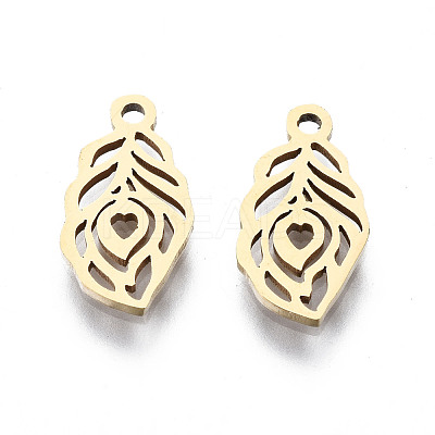 201 Stainless Steel Charms STAS-T044-213G-1