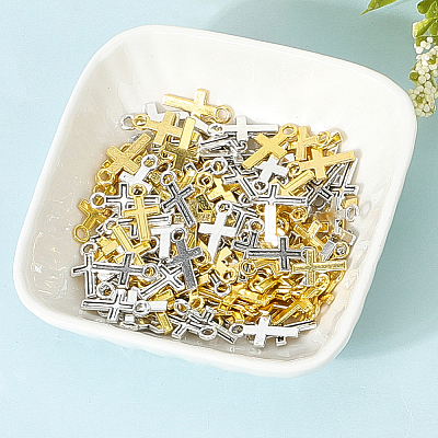 200Pcs 2 Colors Tibetan Style Alloy Pendants FIND-SC0019-83-1