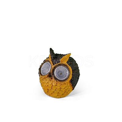 Creative Owl Resin Display Decorations DJEW-PW0012-053C-1