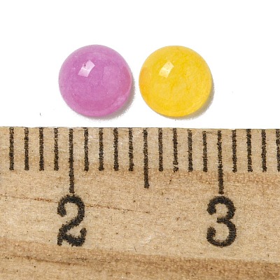 Dyed Natural White Jade Cabochons G-Q173-01A-19-1
