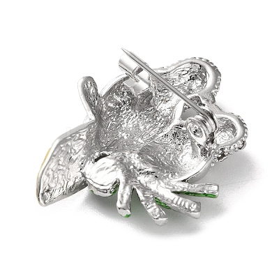 Woodpecker Platinum Zinc Alloy Enamel Pin LS-JEWB-D068-02P-03-1