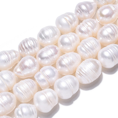 Natural Cultured Freshwater Pearl Beads Strands PEAR-N012-10D-1