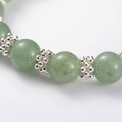 Valentine's Day Charming Natural Gemstone Beaded Stretch Bracelets BJEW-JB01839-1