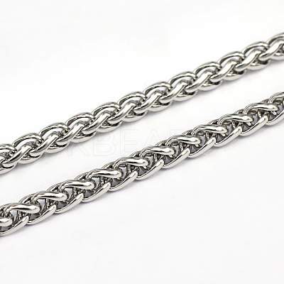 Tarnish Resistant 304 Stainless Steel Wheat Chains CHS-L001-30-5mm-1
