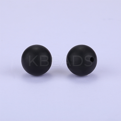 Round Silicone Focal Beads SI-JX0046A-27-1