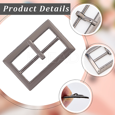 20Pcs 4 Colors Alloy Belt Buckles FIND-CL0001-36A-1