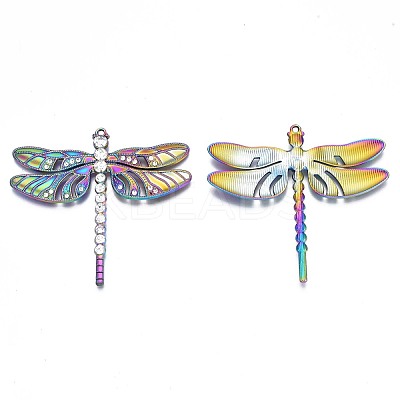 Rack Plating Rainbow Color Alloy Big Pendants PALLOY-N163-170A-1
