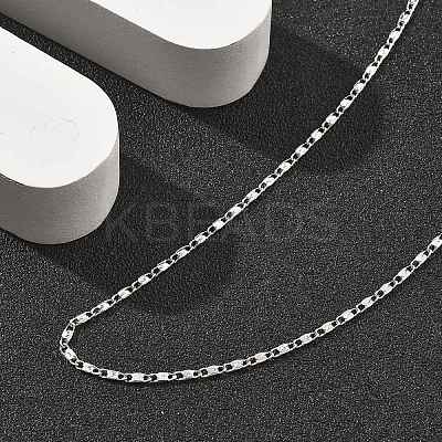 Brass Link Chain Necklaces for Women NJEW-D302-17P-1