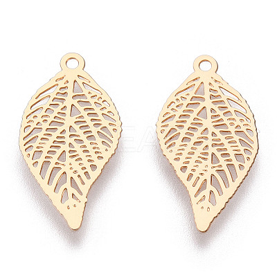 Rack Plating Brass Filigree Pendants KKC-T001-43KC-1