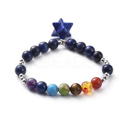 Yoga Chakra Jewelry BJEW-JB04693-01-1
