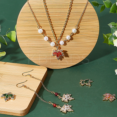 6Pcs 3 Colors Brass Micro Pave Cubic Zirconia Pendants KK-BC0010-52-1