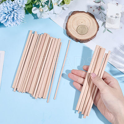 30Pcs 5 Styles Wood Craft Sticks WOOD-SP0001-75-1