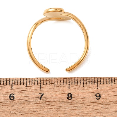 Irregular 304 Stainless Steel Cuff Open Rings for Women SA-CBA6EDB-08G-1