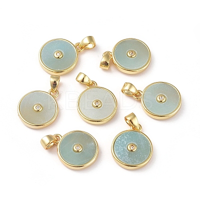 Natural Amazonite Charms KK-L192-B03-1