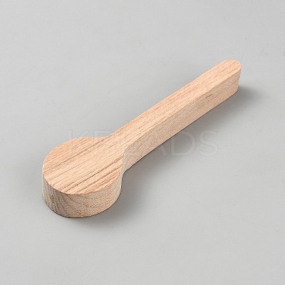 Unfinished Wood Blank Spoon DIY-WH0888-455-1