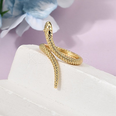 Brass Cuff Open Rings for Women RJEW-K264-12G-1