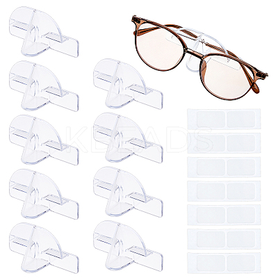 Transparent PET Wall-mounted glasses Storage Rack AJEW-WH0481-731-1