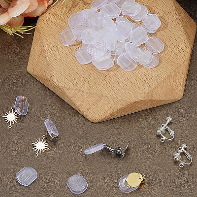 120Pcs Comfort Silicone Earring Pads KY-SP0001-68-1