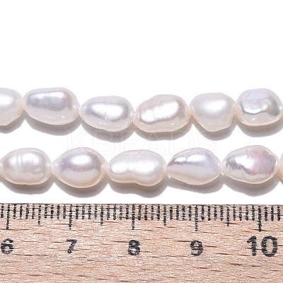 Natural Cultured Freshwater Pearl Beads Strands PEAR-N014-06E-1