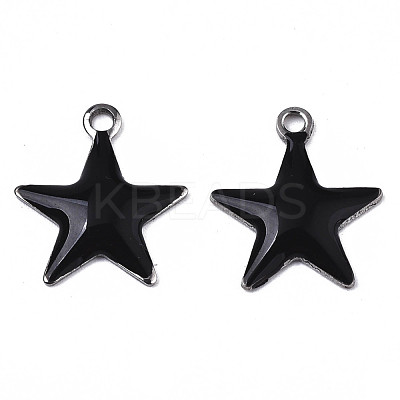 201 Stainless Steel Enamel Charms STAS-N088-14A-1