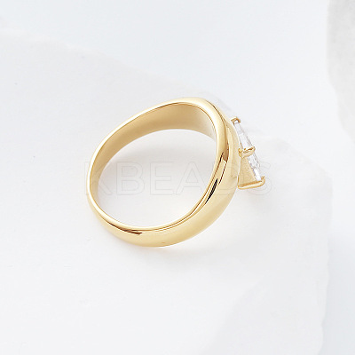 304 Stainless Steel Glass Finger Rings LS-MD8256-2-1
