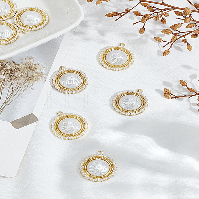 8Pcs Rack Plating Pendants FIND-LP0005-38-1