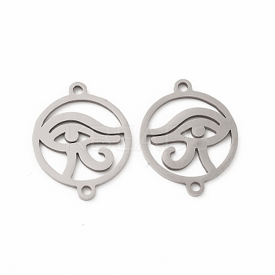 Tarnish Resistant 201 Stainless Steel Connector Charms X-STAS-K251-089P-1