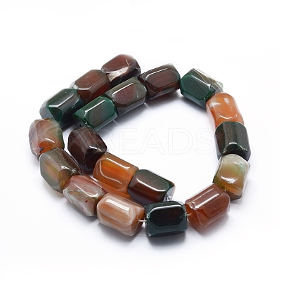 Natural Agate Beads Strands G-L551D-09-1
