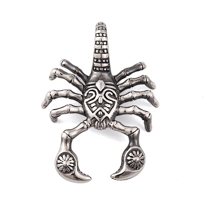 304 Stainless Steel Big Pendants STAS-K283-11AS-1