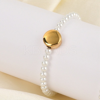 Plastic Imitation Pearl Beads Bracelets for Women BJEW-M056-10G-03-1