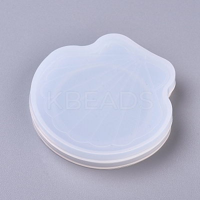 DIY Shell Mirror Lid Silicone Molds DIY-G014-12-1