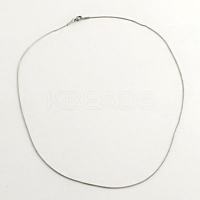 Tarnish Resistant 304 Stainless Steel Chain Necklaces LS-NJEW-R223-11-1