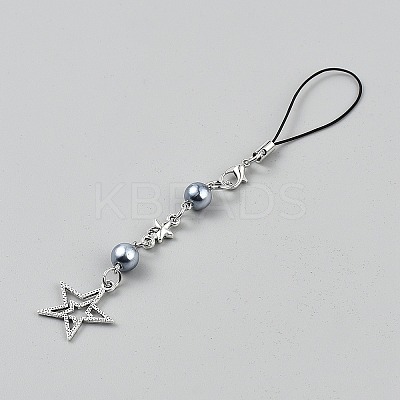 Hollow Star Alloy Pendant Decorations HJEW-WH20021-05-1