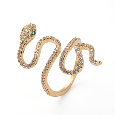 Adjustable Brass Finger Rings X-RJEW-G096-40G-1
