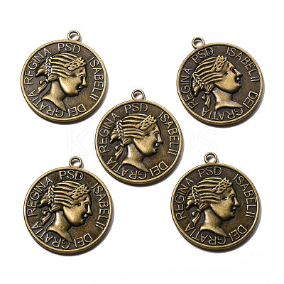 Tibetan Style Alloy Pendants X-EA13483Y-AB-1