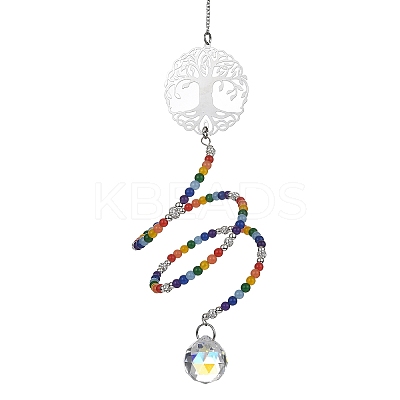 Natural & Dyed Malaysia Jade Bead Pendant Decotations HJEW-JM01214-1