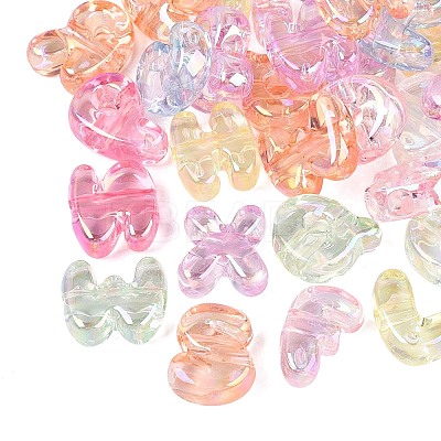 UV Plating Transparent Acrylic Beads OACR-Q204-08-1