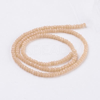 Opaque Glass Beads Strands EGLA-K010-B11-1