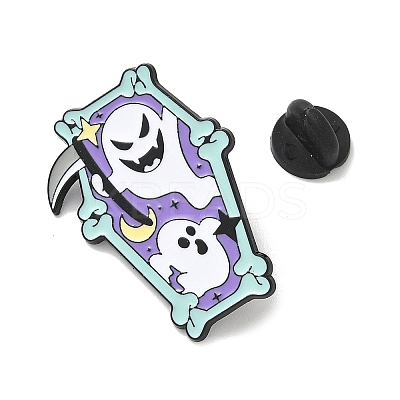 Hallowmas Ghost Enamel Lapel Pin Backs LS-JEWB-K018-33D-EB-1