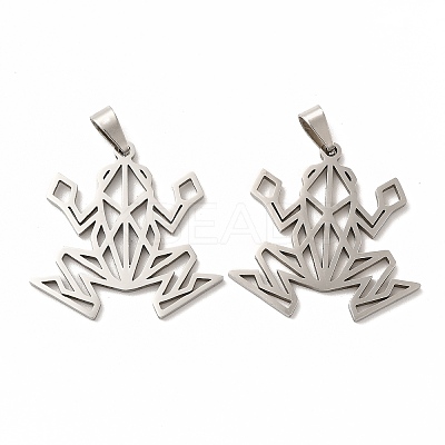 Non-Tarnish 201 Stainless Steel Origami Pendants X-STAS-K251-044P-1