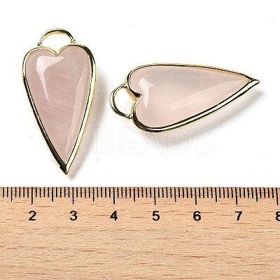 Natural Rose Quartz Pendants G-K347-01G-10-1