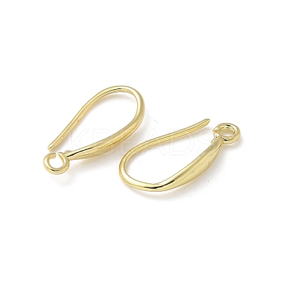 Brass Earring Hooks X-KK-A236-13G-1