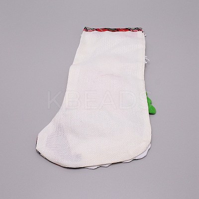 Santa Claus Cloth Hanging Christmas Stocking LS-HJEW-SZC0004-18-1