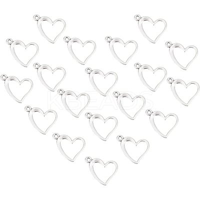 100PCS Unique Valentines Day Gift Ideas for Girlfriend Tibetan Style Alloy Pendants TIBEP-UN0001-07-1