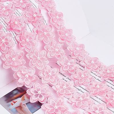 5 Yards Organza Lace Embroidery Costume Accessories DIY-GF0005-18E-1