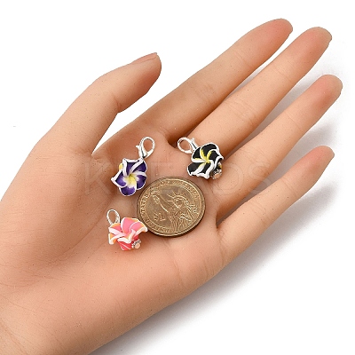 Handmade Polymer Clay Pendant Decorations HJEW-JM04001-1