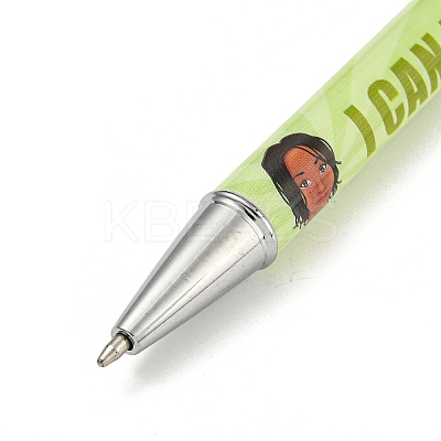 Word I Can do it Printed Plastic Ball-Point Pen LS-AJEW-C038-01D-1