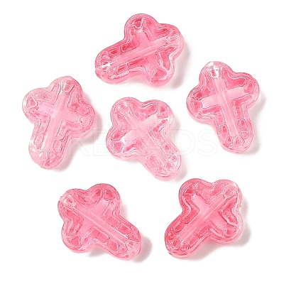 Transparent Spray Paint Glass Beads GLAA-Z011-04G-1